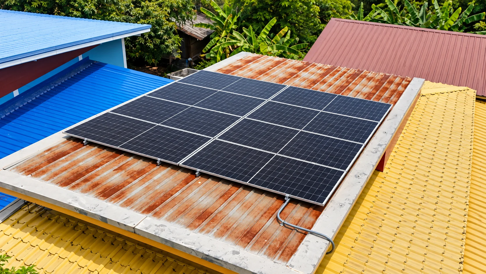 งานติดตั้งโซลาร์รูฟท็อปบ้านพักอาศัย 5 kW ระบบ 1 เฟส — อินเวอร์เตอร์ Huawei SUN2000-5KTL-L1 แผง JA Solar 630 W (SUNX-100010516 ภาพที่ 4)