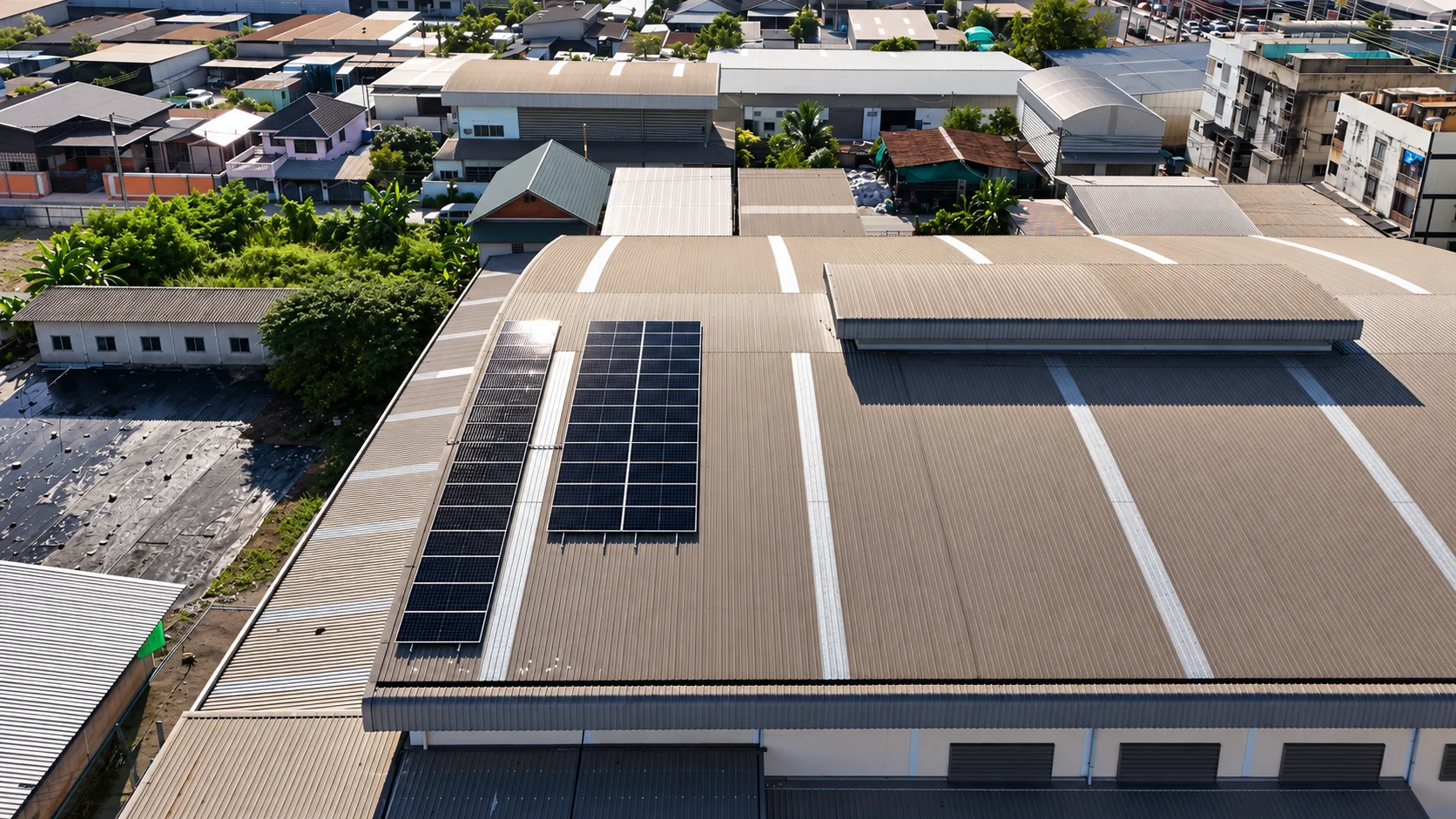 งานติดตั้งโซลาร์รูฟท็อปโรงงาน 25 kW ระบบ 3 เฟส — อินเวอร์เตอร์ Huawei SUN2000-20KTL-M5 แผง JA Solar 630 W (SUNX-100010539 ภาพที่ 3)