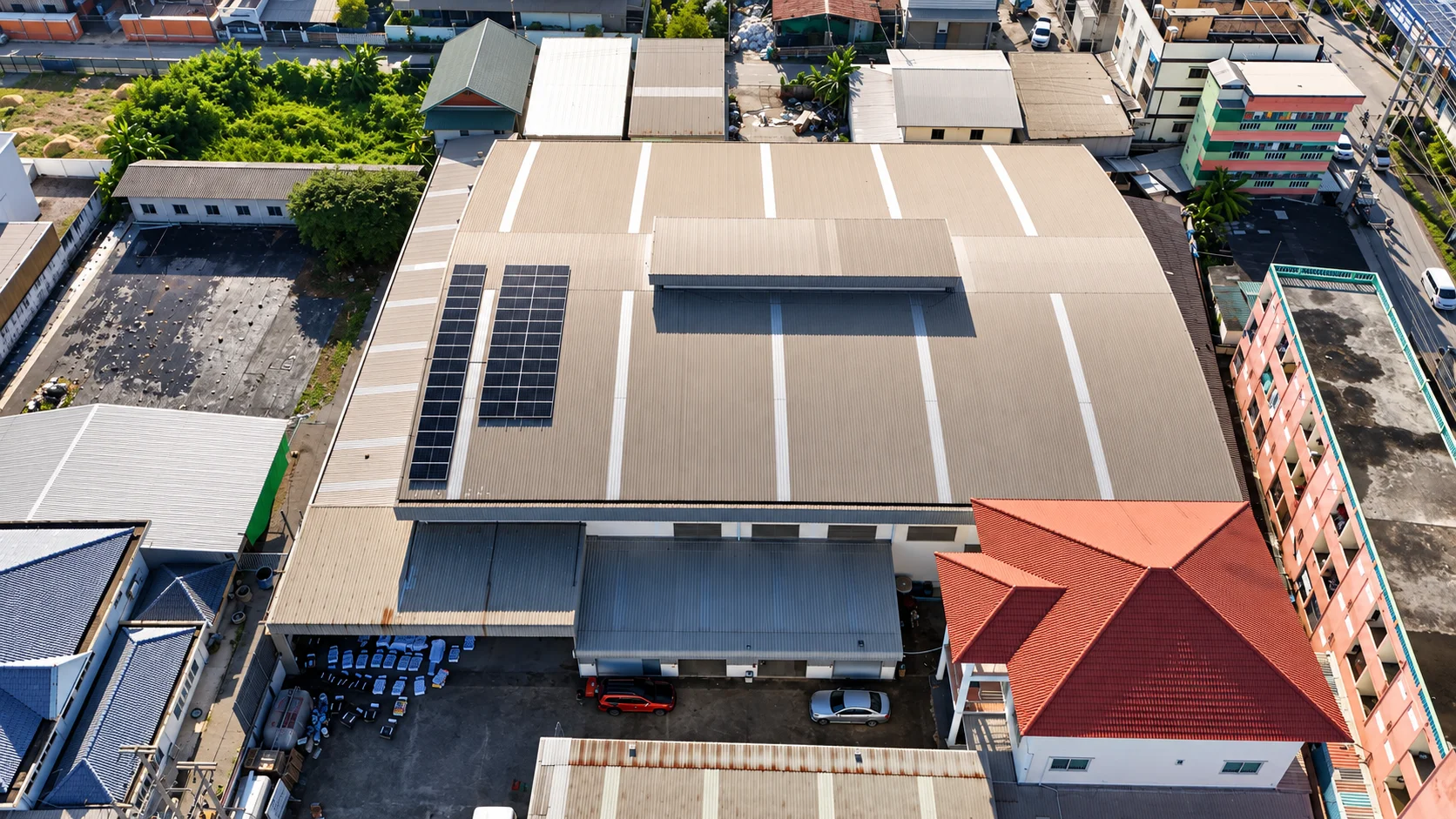 งานติดตั้งโซลาร์รูฟท็อปโรงงาน 25 kW ระบบ 3 เฟส — อินเวอร์เตอร์ Huawei SUN2000-20KTL-M5 แผง JA Solar 630 W (SUNX-100010539 ภาพที่ 6)